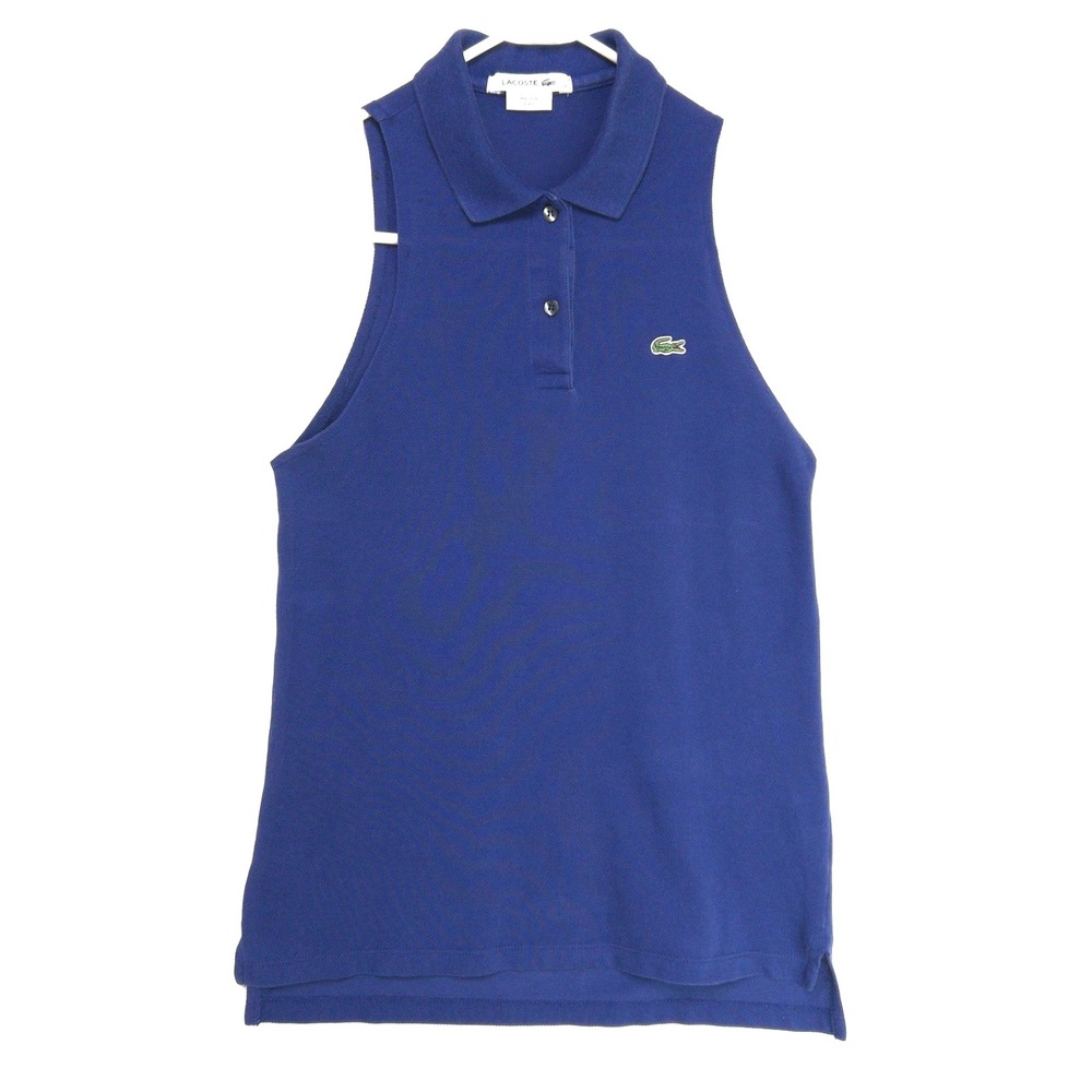 Vintage Lacoste Devanlay Mesh Polo Pima Pique Knit Performance Top Women 34 S